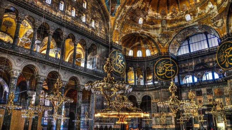 Mosques, history, the past, tourism, travel, place of worship, arch, glass, built structure, Hagia Sophia, illuminated, building exterior, low angle view