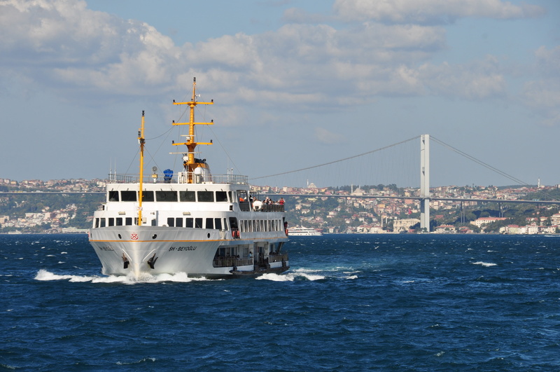 outdoors, travel, white, sky, mode of transportation, passenger craft, cruise ship, day, motion, sailing, nature, architecture, 4K, Istanbul, ship, cloud - sky