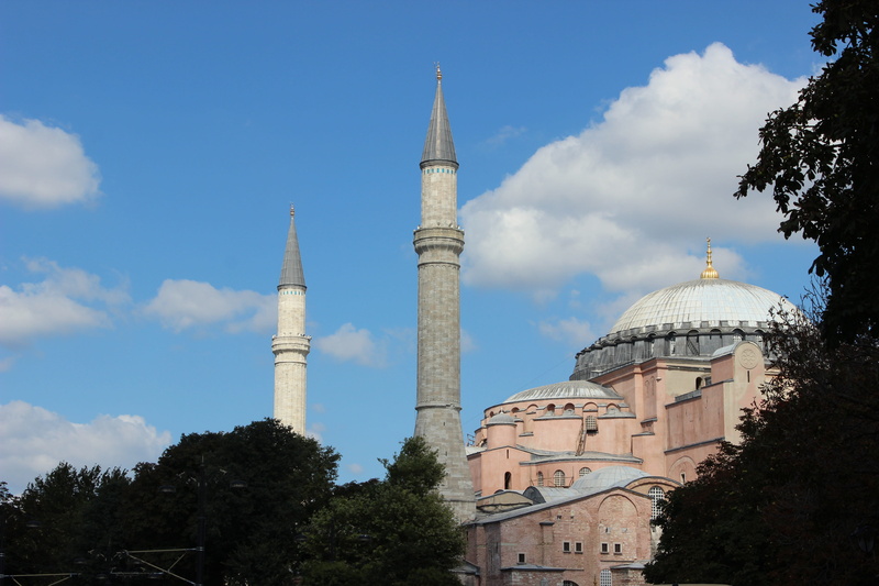 tower, turkey, dome, no people, spire, low angle view, travel destinations, tree, cami, nature, building, hagia sophia, sky, cloud - sky, day, belief, 5K