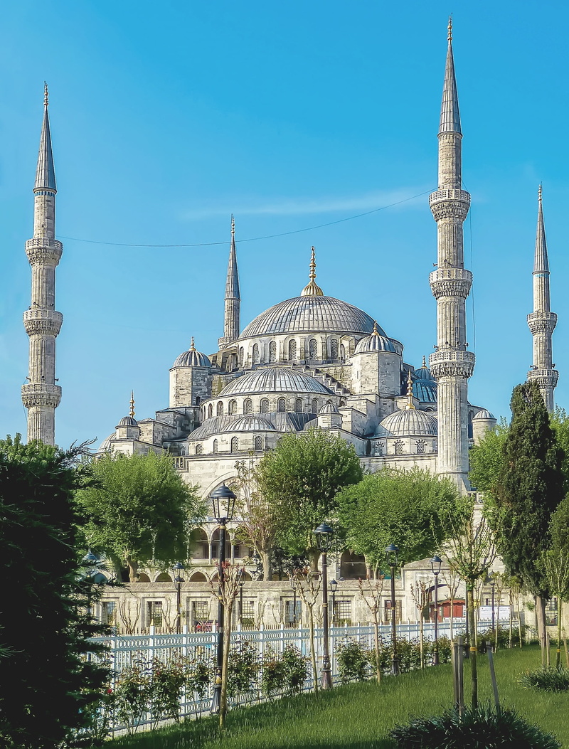 1080P, dome, sophia, turkey, travel, garden, mosque, history, architecture, belief, islam, tree, tower, travel destinations, religion, tourism, blue mosque