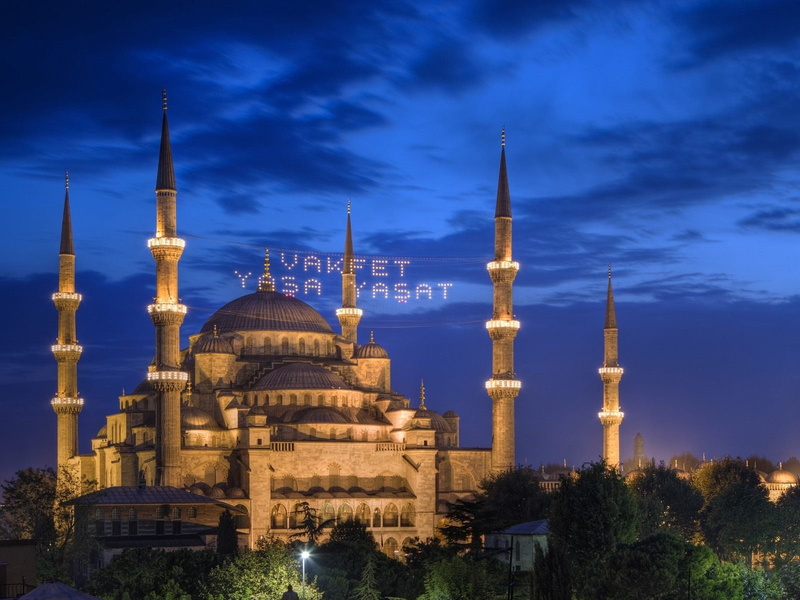 spirituality, spire, religion, Night, place of worship, building, nature, no people, belief, cloud - sky, the past, built structure, building exterior