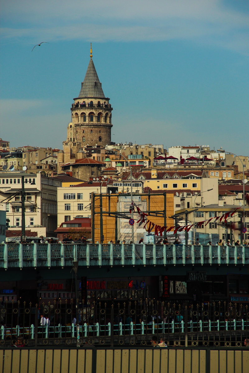 building exterior, belief, building, 4K, bridge, galata tower, cityscape, travel, nature, turkey, day, sky, residential district, istanbul, spirituality
