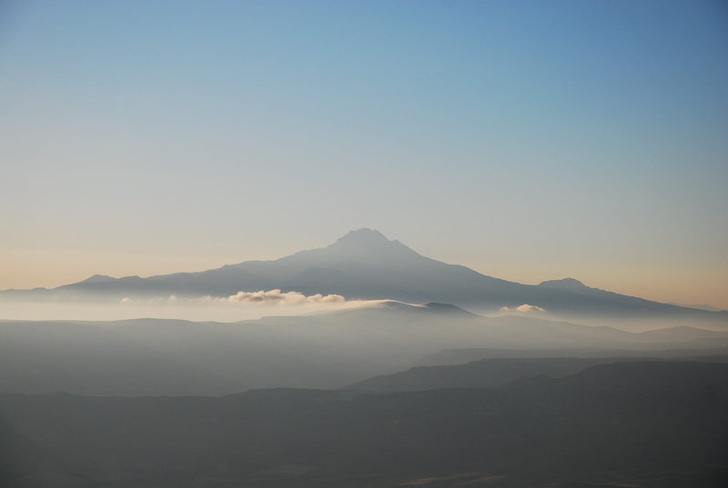majestic, silhouette, tranquility, idyllic, copy space, non-urban scene, volcanic crater, erciyes, tranquil scene, environment, mountain, cloud, scenics - nature