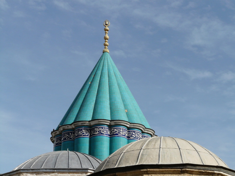 low angle view, 2K, museum, jalal ad din rumi, high section, architecture, Mausoleum, building, mevlana, outdoors, no people, belief, travel destinations