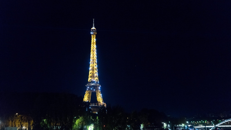 tower, building exterior, travel, parisfrance, nightphotography, eiffeltower, night, tall - high, no people, nature, travel destinations, 5K, paris, sky