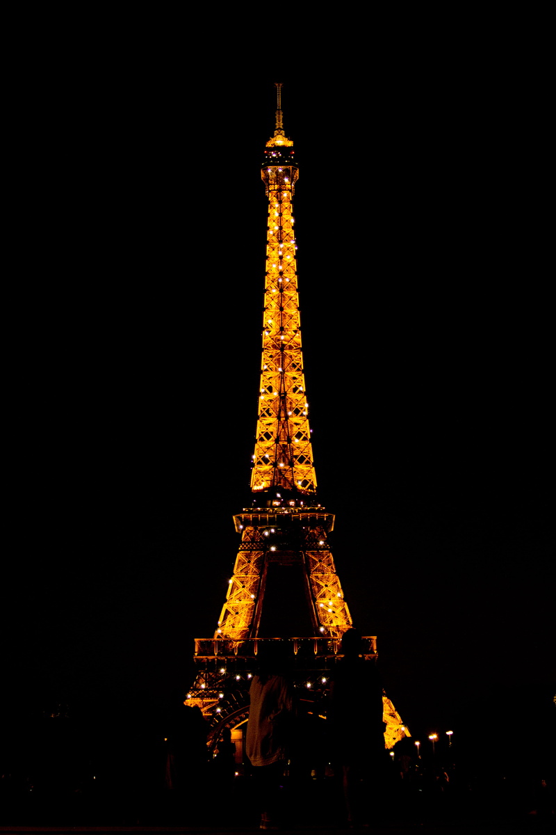 the past, 4K, eiffeltower, built structure, no people, outdoors, architecture, travel, illuminated, nature, copy space, sky, spire, tall - high, france