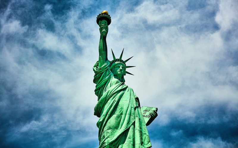 travel, 5K, architecture, blue, newyork, no people, miss, statue, newjersey, nature, ii, photography, liberty, flaming torch, statues, travel destinations