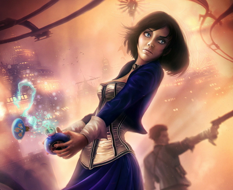 BioShock Infinite, Booker DeWitt, Colombia, video games, 1080P, Elizabeth (BioShock)