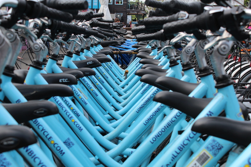 connection, Bicycles, rack, large group of objects, technology, data, communication, saddle, computer, blue, business, computer cable, computer network