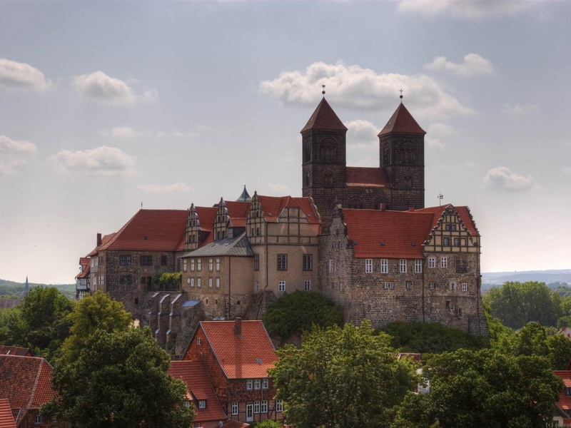 1080P, Clouds, Trees, Quedlinburg, Germany, Travel, Houses, Place