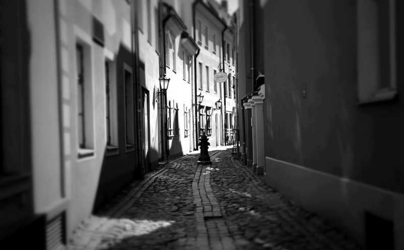 direction, real people, women, footpath, building, cobblestone, architecture, people, Black and White, lifestyles, city, the way forward, walking, riga