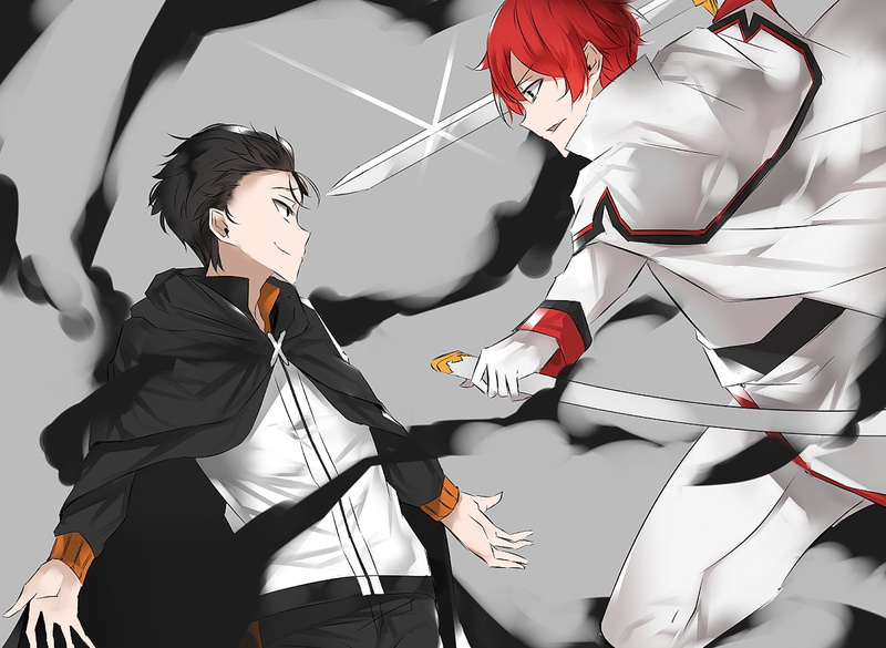 Anime, 1080P, Re:ZERO -Starting Life in Another World-, Subaru Natsuki, Reinhard van Astrea