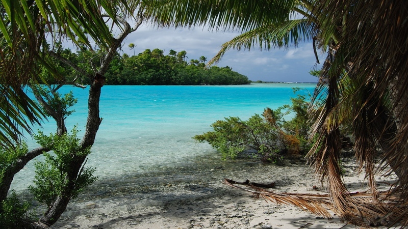 island, 2K, foot, one, aitutaki