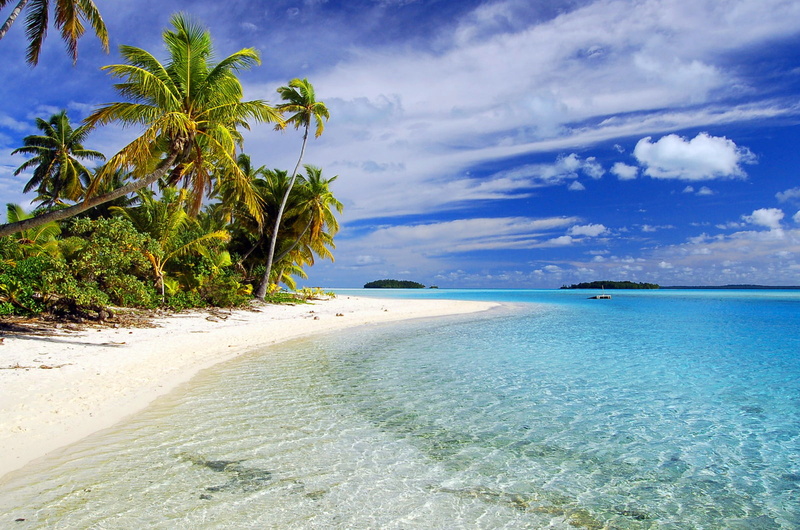 tropical Beach, cook Island, beach, 720P, tropical Island