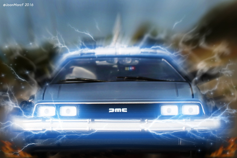 2016 (Year), 500px, vehicle, toys, digital art, car, Time Machine, 1080P, DeLorean, Movie Vehicles