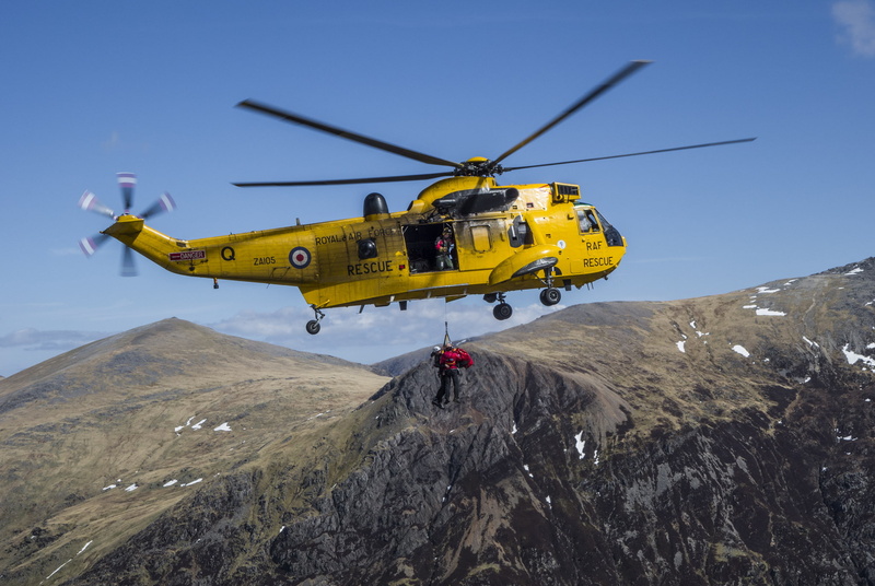 mountains, helicopter, England, Snowdon, Wales, rescuers, 1080P, mount Snowdon