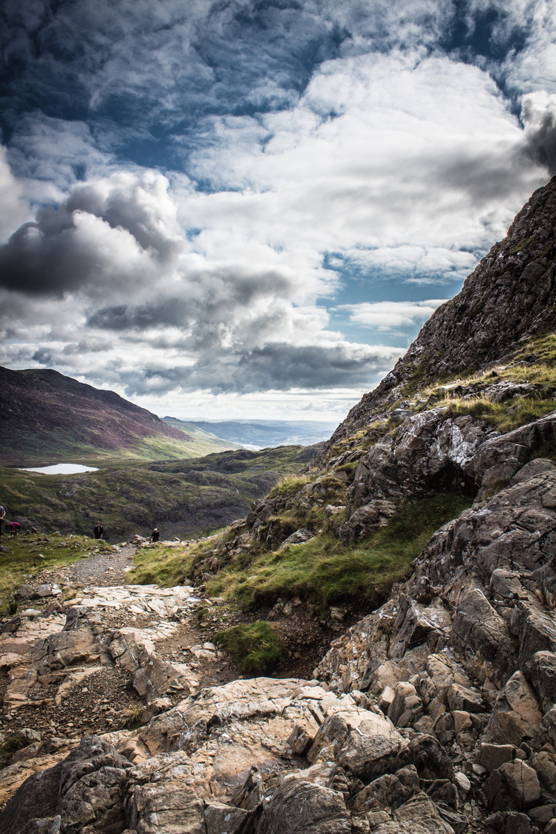 scenery, beauty in nature, mountain, cloud - sky, british, land, snowdon, wales, sight, 5K, day, tranquil scene, no people, non-urban scene, solid, rock