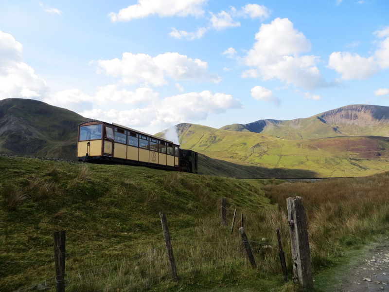 outdoors, hiking, plant, 4K, grass, boundary, snowdon, wales, nature, path, llanberis, cloud - sky, beauty in nature, sky, cloud, mountain, field, land
