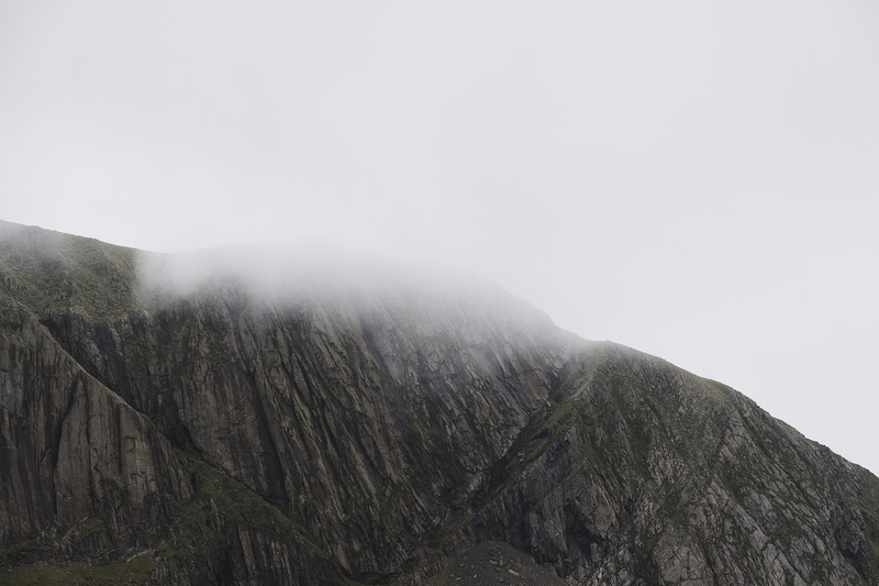 wale, tranquility, mountain peak, climb, mountain range, slope, snowdon, low angle view, mist, rock, no people, nature, outdoors, rockface, covered, uk