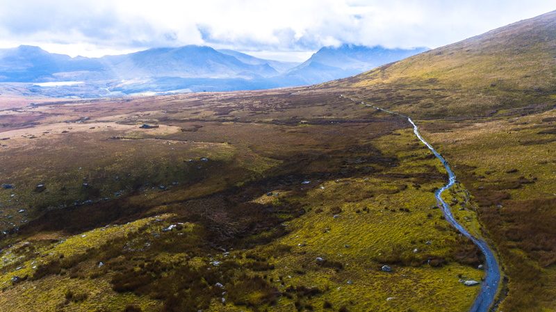 snodonia, sky, mountain, outdoors, nature, remote, land, landscape, beauty in nature, water, 4K, tranquility, cloud - sky, environment, snowdonia national park