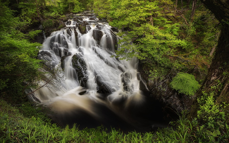 cascade, Betws-y-Coed, Swallow Falls, 1080P, England, Wales, Betws-Y-And-Coed, waterfall