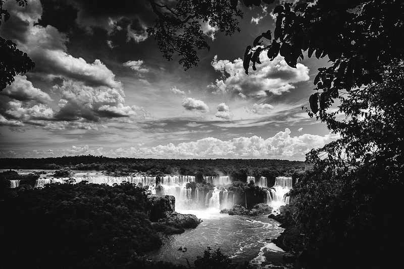water, beauty in nature, architecture, falls, scenics - nature, landscape, brasil, outdoors, black, tranquil scene, plant, waterfall, motion, built structure