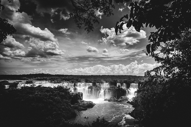 nature, clouds, photo, sky, water, cloud - sky, cloudy, built structure, scenics - nature, tranquil scene, grayscale, waterfalls, black and white, flowing