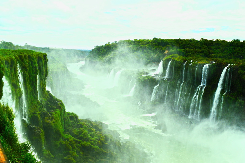 photo, no people, flowing water, Iguazu Falls, tree, forest, iguazu, long exposure, land, motion, scenic, landscape, scenics, power in nature, blurred motion