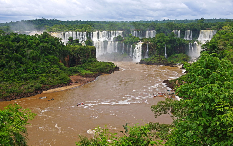 iguazu, 1080P, landscape, river, brazil, waterfalls, nature