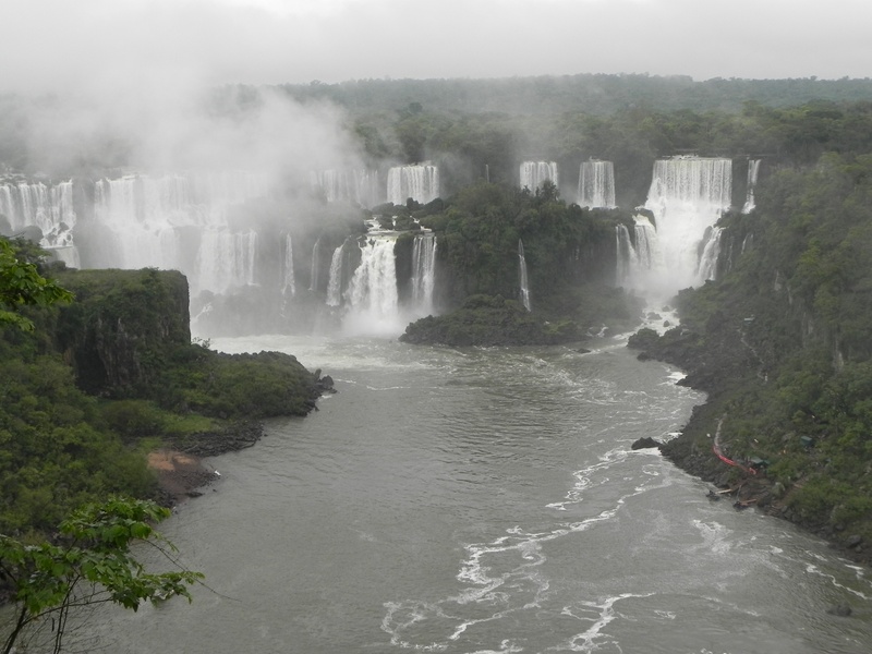 flowing water, brazil, rock - object, power in nature, environment, solid, beauty in nature, rock, purity, fog, nature, waterfall, cliff, outdoors, tourism