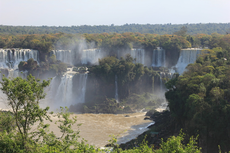tropical Rainforest, the falls, flowing, wild, plant, sky, 5K, no people, tourism, nature, waterfall, day, beauty in nature, argentina, scenics, power in nature