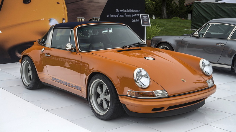 targa, 911, porsche, 1080P, luxemburg, cars, orange, singer