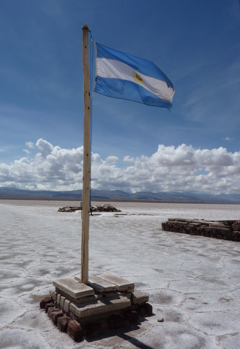 day, water, landscape, outdoors, salt lake, wind, tranquil scene, outdoor, pole, horizon over water, nature, no people, flag, scenery, horizon, argentine