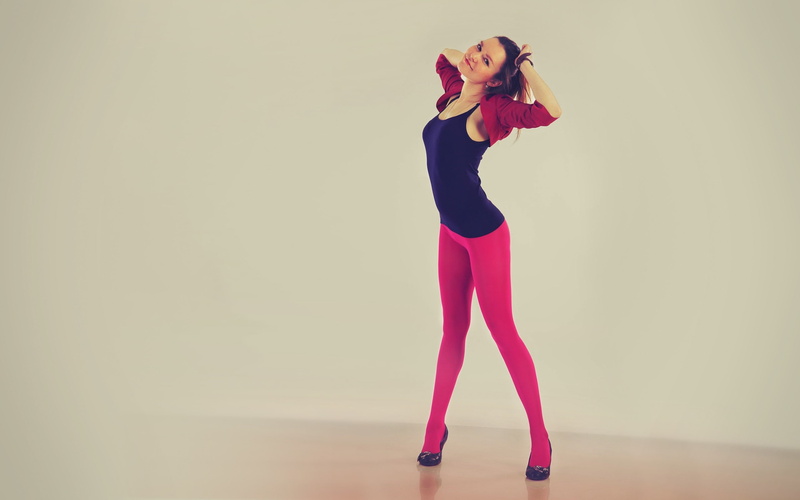 hd, hair, 2K, people, women, x, teen, brunettes, happy, art, leotard, pink