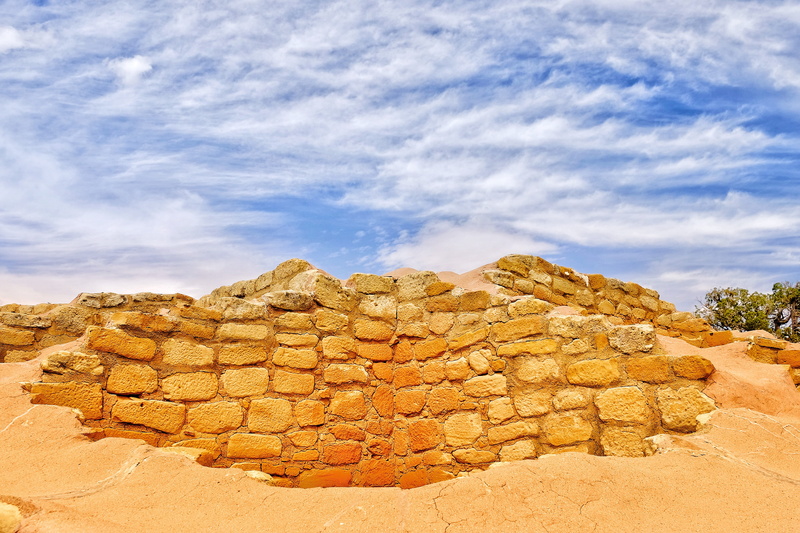 soil, flagstone, cloud - sky, day, daytime, field, brick, mesa verde national park, scenics - nature, sky, tranquility, history, sunlight, ancient civilization