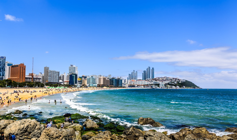 the sea, many people, skyscraper, relax, cool, land, sand, ideal, sea, no people, landscape, building, coast, blue, comfortable, building exterior, cityscape