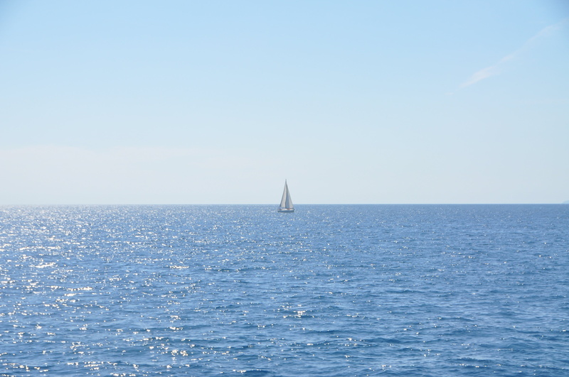 clear sky, horizon over water, sailboat, water, horizon, beauty in nature, nautical vessel, scenics - nature, luxury, sea, transportation, yachting, peaceful