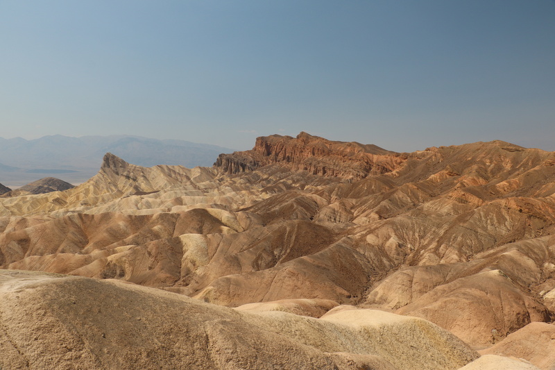 5K, non-urban scene, beauty in nature, mountain, eroded, tranquility, tranquil scene, sky, nature, vista, land, landscape, desert, environment, zabriskie point