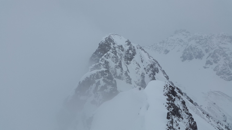summit, blizzard, snowing, sky, kleinwalsertal, snowcapped mountain, solid, mountain peak, nature, snow, Oberstdorf, cold, rock - object, mountain, formation