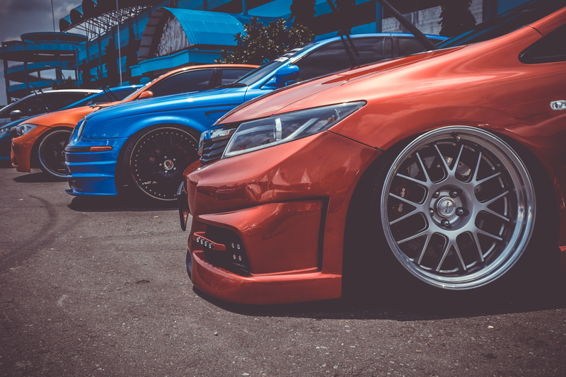 retro styled, modifications, outdoors, body kit, architecture, three, vintage, blue, old-fashioned, low suspension, cars, custom, land vehicle, building