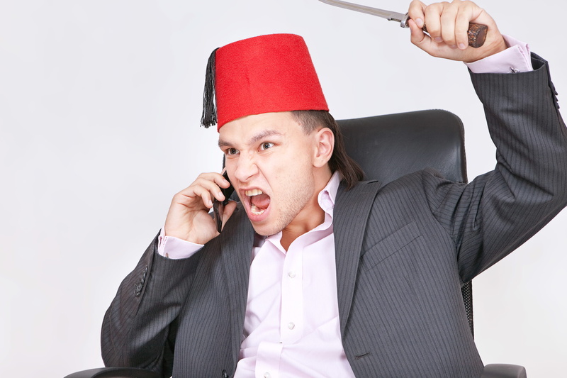 telephone, mouth open, businessman, white background, yell, male, angry, suit, males, corporate business, frustration, talking, using phone, occupation