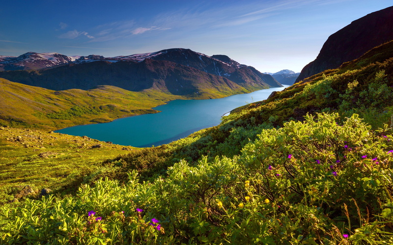 besseggen, national, norway, gjende, hd, park, lake, 4K, jotunheimen, ridge, pictures