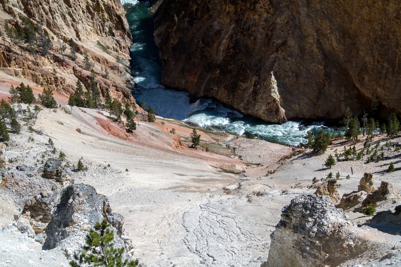 geology, yellowstone grand canyon, rock formation, landscape, outdoors, land, rock - Object, leisure activity, transportation, wyoming, beauty in nature