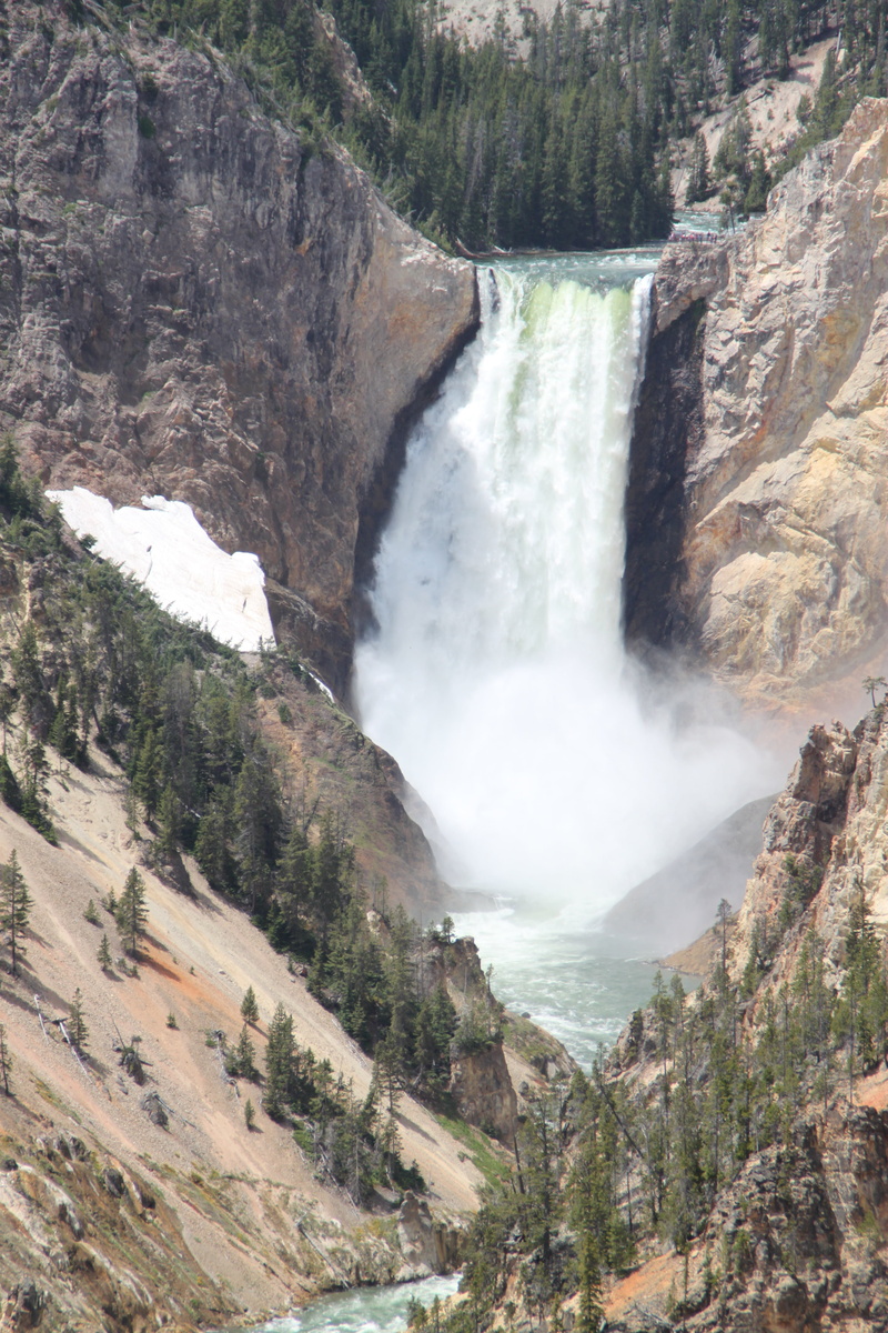 power, landmark, nature, park, outdoors, tourism, canyon, mountain, wyoming, beauty in nature, water, motion, scenics - nature, plant, flowing water, non-urban scene