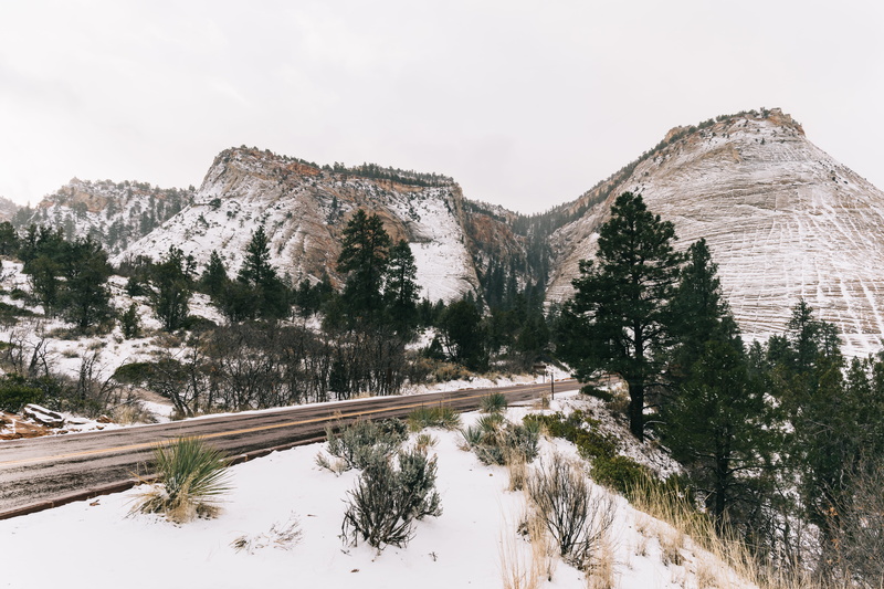 tranquility, snowcapped mountain, snow, winter, beauty in nature, transportation, coniferous tree, mountain range, first snow, trees, scenics - nature