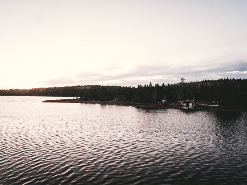 tranquil scene, rippled, outdoors, cabin, nautical vessel, plant, sky, new brunswick, tranquility, trees, river, drone, cloud - sky, day, waterfront, mode of transportation