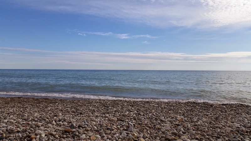 scenics - nature, waters edge, lake, no people, beach, horizon over water, land, cloud - sky, 2K, water, beauty in nature, michigan, tranquil scene, tranquility