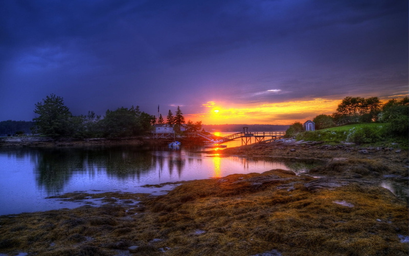 water, decline, cloud - sky, sunrise - Dawn, boats, scenics - nature, bridge, autumn, summer, landscape, dawn, travel, twilight, scenics, tranquility, tranquil scene