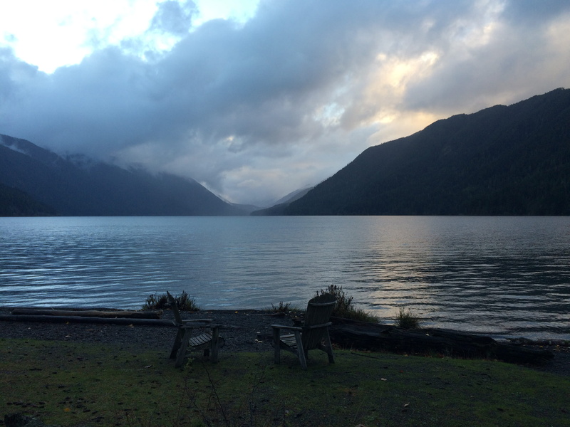 washington, water, cloud - sky, beauty in nature, day, mountain range, bench, beach, mountain, 2K, lake crescent lodge, scenics - nature, cold, sky, non-urban scene