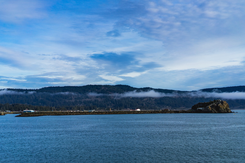 cloud - sky, view into land, united states, blue, nature, sea, day, lighthouse way, non-urban scene, architecture, mountain, landscape, island, beauty in nature
